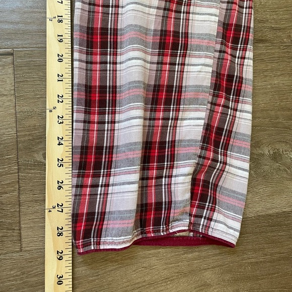 Victoria’s Secret Red Plaid Pajama Pants Pull On Drawstring Elastic Waist ~ Sz M - Picture 11 of 13